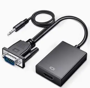 New VGA Male to HDMI Female High-Definition Video Computer Adapter Cable, Converter with 9288 Chip New VGA Male to HDMI Female High-Definition Video Computer Adapter Cable, Converter with 9288 Chip
