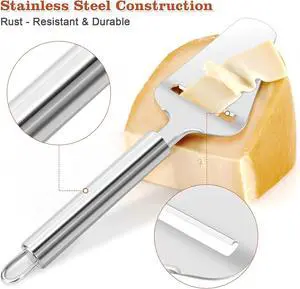 Premium Stainless Steel Cheese Slicer For All Types Of Cheese.
Multi-Functional Handheld Cheese Slicers Cutter For Block And Hard, Dishwasher Safe, Essential For Every Kitchen. Premium Stainless Steel Cheese Slicer For All Types Of Cheese.
Multi-Functional Handheld Cheese Slicers Cutter For Block And Hard, Dishwasher Safe, Essential For Every Kitchen.