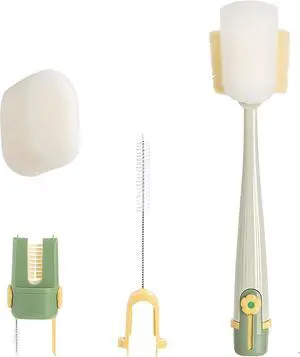 5 in 1 Bottle Cleaning Brush, Multifunctional Water Bottles Cleaner Brushs Portable Bottle and Lid Cleaning Brush Tool, Straw Cleaner Brushs for Bottles Tumblers Glass Cups (1, Green) 5 in 1 Bottle Cleaning Brush, Multifunctional Water Bottles Cleaner Brushs Portable Bottle and Lid Cleaning Brush Tool, Straw Cleaner Brushs for Bottles Tumblers Glass Cups (1, Green)