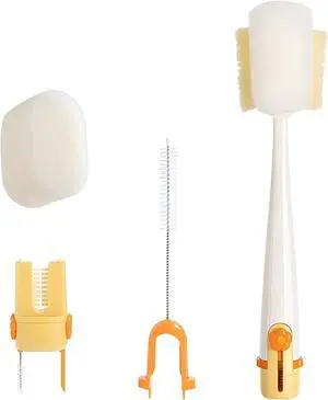 5 in 1 Bottle Cleaning Brush, Multifunctional Water Bottles Cleaner Brushs Portable Bottle and Lid Cleaning Brush Tool, Straw Cleaner Brushs for Bottles Tumblers Glass Cups (1, Green) yellow 5 in 1 Bottle Cleaning Brush, Multifunctional Water Bottles Cleaner Brushs Portable Bottle and Lid Cleaning Brush Tool, Straw Cleaner Brushs for Bottles Tumblers Glass Cups (1, Green) yellow