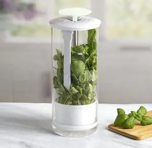 Herb Keeper Preserver, Designed for Optimum Breathable Airflow for Maximum Freshness, Water Line Ensures the Use of the Right Amount of Water, Stores in your Refrigerator White Herb Keeper Preserver, Designed for Optimum Breathable Airflow for Maximum Freshness, Water Line Ensures the Use of the Right Amount of Water, Stores in your Refrigerator White