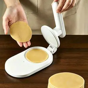 Manual Wrapper Forming Tool in Family Cooking, Hinged Dough Press with Broad Grip, Molded Body, Single Pack Kitchen Accessory for Everyday Counters Dough Wrapper Shaper Manual Press Kitchen Round Manual Wrapper Forming Tool in Family Cooking, Hinged Dough Press with Broad Grip, Molded Body, Single Pack Kitchen Accessory for Everyday Counters Dough Wrapper Shaper Manual Press Kitchen Round