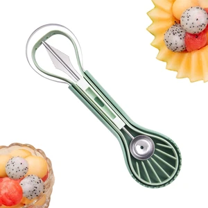 Melon Baller Scoop Set - 6 in 1,Stainless Steel Fruit Cutter,Seed Remover Cutter,watermelon Scooper Fruit Scooper and Baller, Fruit Carving Tools Dig Pulp Separator Fruit Slicer Melon Baller Scoop Set - 6 in 1,Stainless Steel Fruit Cutter,Seed Remover Cutter,watermelon Scooper Fruit Scooper and Baller, Fruit Carving Tools Dig Pulp Separator Fruit Slicer