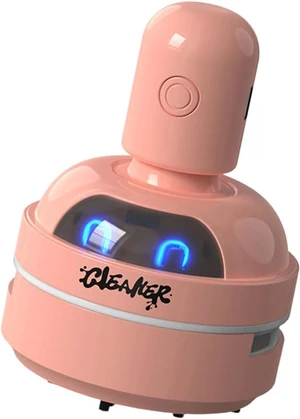 Rechargeable Mini Desktop Cleaner, Strong Suction for Erasing Dust, Pencil Shavings, Paper Crumbs, Cute Robot Design for Home Office School (pink) pink Rechargeable Mini Desktop Cleaner, Strong Suction for Erasing Dust, Pencil Shavings, Paper Crumbs, Cute Robot Design for Home Office School (pink) pink
