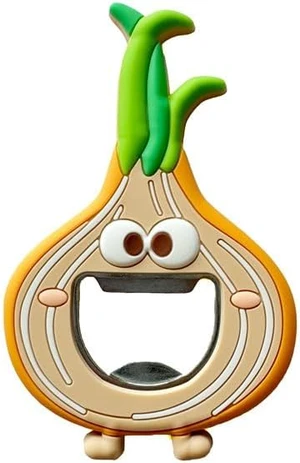 Cartoon Shaped Silicone Bottle Opener, Metal Beer Soda Opener for Refrigerator, Bartender, Kitchen, Barware (Hamburger) onion Cartoon Shaped Silicone Bottle Opener, Metal Beer Soda Opener for Refrigerator, Bartender, Kitchen, Barware (Hamburger) onion