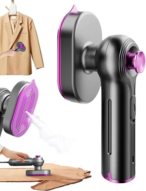 Mini Steam Iron for Clothes - Portable Travel Steamer with Dual Steam/Dry Mode, Adjustable Temperature, Fast Heat-Up & Non-Stick Soleplate, Perfect Wrinkle Remover for Travel & Home (Gray) Mini Steam Iron for Clothes - Portable Travel Steamer with Dual Steam/Dry Mode, Adjustable Temperature, Fast Heat-Up & Non-Stick Soleplate, Perfect Wrinkle Remover for Travel & Home (Gray)