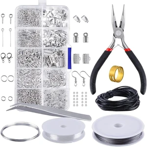 900pcs Jewelry Making Supplies Kit, Jewelry Repair Kit with Earrings Necklace Findings DIY Beads Plier Tools Set Jewelry Tool Set Jewelry Accessories Suitable for Adults and Beginners 900pcs Jewelry Making Supplies Kit, Jewelry Repair Kit with Earrings Necklace Findings DIY Beads Plier Tools Set Jewelry Tool Set Jewelry Accessories Suitable for Adults and Beginners