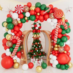 Christmas Latex Balloon Garland & Arch Kit Christmas Tree Shape New Year's Party Backdrop Decoration Christmas Latex Balloon Garland & Arch Kit Christmas Tree Shape New Year's Party Backdrop Decoration