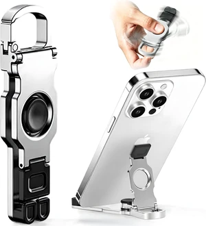 Metal Phone Stand Fidget Spinner, 3-in-1 Compact Portable Cell Phone Holder
Zinc Alloy Desk Stand for Smartphone / Tablet, Foldable Keychain Pocket Phone Stand Stress Relief Accessory for Office Trave Metal Phone Stand Fidget Spinner, 3-in-1 Compact Portable Cell Phone Holder
Zinc Alloy Desk Stand for Smartphone / Tablet, Foldable Keychain Pocket Phone Stand Stress Relief Accessory for Office Trave