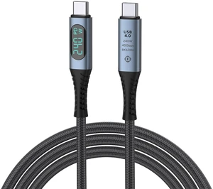 USB4 Digital Display Charging Cable, 240W Fast Charging, 40G High-Speed 8K 60Hz Screen Mirroring Cable, Compatible with Thunderbolt 4, Full-Function Cable USB4 Digital Display Charging Cable, 240W Fast Charging, 40G High-Speed 8K 60Hz Screen Mirroring Cable, Compatible with Thunderbolt 4, Full-Function Cable