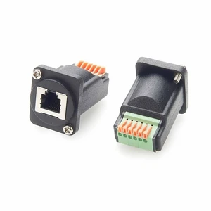 Elecbee RJ11 RJ12 6P6C Breakout Board Terminal Block Connector Terminal Straight to RJ45 Straight Female(1PC) Elecbee RJ11 RJ12 6P6C Breakout Board Terminal Block Connector Terminal Straight to RJ45 Straight Female(1PC)