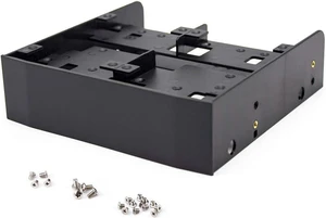 Drive Bay Adapter 2.5 / 3.5 HDD/SSD to 5.25 Floppy Drive Bay 5.25 Bay Mounting Bracket Kit Internal Hard Disk Drive Mounting Kit with Screws Drive Bay Adapter 2.5 / 3.5 HDD/SSD to 5.25 Floppy Drive Bay 5.25 Bay Mounting Bracket Kit Internal Hard Disk Drive Mounting Kit with Screws
