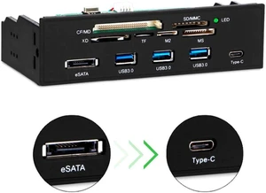 3.0 Front Panel Multi-Port PC Front Panel Internal 3.0 eSATA Type-C MD TF SD Card Reader Hub Front Panel 3.0 Front Panel Multi-Port PC Front Panel Internal 3.0 eSATA Type-C MD TF SD Card Reader Hub Front Panel