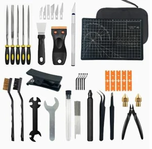 51-Piece 3D Printer Maintenance Tool Set Nozzle Cleaning, Model Repair, Deburring, Sanding, and Cleaning Repair Kit 51-Piece 3D Printer Maintenance Tool Set Nozzle Cleaning, Model Repair, Deburring, Sanding, and Cleaning Repair Kit