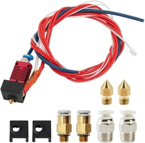 Creality Ender 3 Hotend Kit with Capricorn PTFE Tube and Nozzles
Assembled Ender 3 hotend kit with PTFE tube, nozzles, silicone covers and couplers. Creality Ender 3 Hotend Kit with Capricorn PTFE Tube and Nozzles
Assembled Ender 3 hotend kit with PTFE tube, nozzles, silicone covers and couplers.
