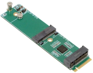 Dual Port M.2 NVMe Expansion Card, PCIe MKey 1 to 2 MKey NVMe SSD Adapter with ASM1182e Chipset for 2230/2280mm SSD