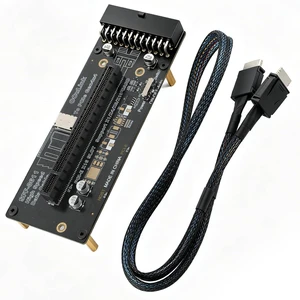 OCuLink eGPU DockPCIe 4.0 x4 64Gbps Bandwidth,SFF-8612 to PCIe x16 Adapter, with Oculink Cable 50cm, for NUC, MINI PC,Graphics Cards OCuLink eGPU DockPCIe 4.0 x4 64Gbps Bandwidth,SFF-8612 to PCIe x16 Adapter, with Oculink Cable 50cm, for NUC, MINI PC,Graphics Cards