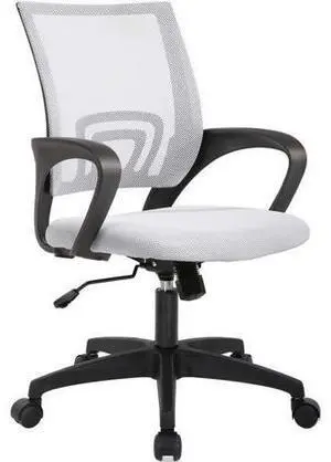Home Office Chair Ergonomic Desk Chair Mesh Computer Chair with Lumbar Support Armrest Executive Rolling Swivel Adjustable Mid Back Task Chair for Women Adults, Black (White) Home Office Chair Ergonomic Desk Chair Mesh Computer Chair with Lumbar Support Armrest Executive Rolling Swivel Adjustable Mid Back Task Chair for Women Adults, Black (White)