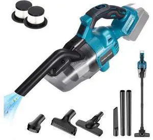 Handheld Cordless Vacuum Cleaner for Makita 18V Battery, Portable Wireless Power Vacuum Cleaner, 4 Multi Nozzle, 2 HEPA Filter, Lightweigt Vacuum for Home Pet Hair, Car (Battery NOT Include) Handheld Cordless Vacuum Cleaner for Makita 18V Battery, Portable Wireless Power Vacuum Cleaner, 4 Multi Nozzle, 2 HEPA Filter, Lightweigt Vacuum for Home Pet Hair, Car (Battery NOT Include)