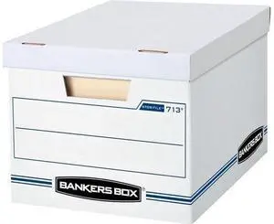 Bankers Box 0071302 STOR/File Storage Boxes, Standard Set-Up, Lift-Off Lid, Letter/Legal, Pack of 20, White Bankers Box 0071302 STOR/File Storage Boxes, Standard Set-Up, Lift-Off Lid, Letter/Legal, Pack of 20, White