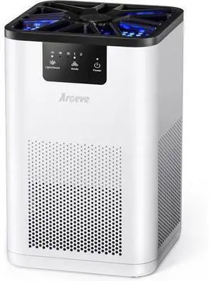 AROEVE Air Purifiers for Bedroom HEPA Air Purifier With Aromatherapy Function For Pet Smoke Pollen Dander Hair Smell 20dB Air Cleaner For Bedroom Office Living Room Kitchen, MK06- White AROEVE Air Purifiers for Bedroom HEPA Air Purifier With Aromatherapy Function For Pet Smoke Pollen Dander Hair Smell 20dB Air Cleaner For Bedroom Office Living Room Kitchen, MK06- White