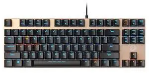 Dareu EK819 Mechanical Keyboard Wired 87Key Blue Switch Aluminum Top Cover for Home Office -Gold Dareu EK819 Mechanical Keyboard Wired 87Key Blue Switch Aluminum Top Cover for Home Office -Gold