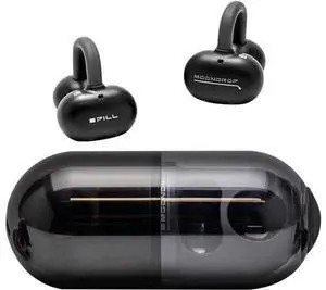 Pill Open Ear Headphones Bluetooth 6.0 OWS Hanging Earphones IPX4 Open Ear Clip Wireless Earbuds Built-in AI ENC MD-0WS-003 (Black) Pill Open Ear Headphones Bluetooth 6.0 OWS Hanging Earphones IPX4 Open Ear Clip Wireless Earbuds Built-in AI ENC MD-0WS-003 (Black)