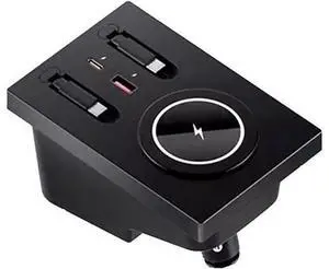USB Hub Wireless Charger for Volvo xc60 xc90 s90 v90 s60 v60, Retractable Hub Docking Station with Fast Charging Cable Multi Port, Accessories Docking Station of Center Console (tuozhanwu-A) USB Hub Wireless Charger for Volvo xc60 xc90 s90 v90 s60 v60, Retractable Hub Docking Station with Fast Charging Cable Multi Port, Accessories Docking Station of Center Console (tuozhanwu-A)