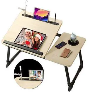 Laptop Desk for Bed,Asltoy Laptop Bed Tray Table,Foldable Lap Desk Stand Notebook Desk Adjustable Laptop Table for Bed Portable Notebook Bed Tray Lap Tablet with Cup Holder (Beige with USB) Laptop Desk for Bed,Asltoy Laptop Bed Tray Table,Foldable Lap Desk Stand Notebook Desk Adjustable Laptop Table for Bed Portable Notebook Bed Tray Lap Tablet with Cup Holder (Beige with USB)