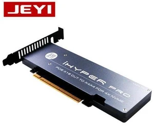 JEYI iHyper-Pro m.2 X16 TO 4X NVME PCIE3.0 GEN3 RAID CARD PCI-E VROC M.2X16 M2X16 4XX4 JEYI iHyper-Pro m.2 X16 TO 4X NVME PCIE3.0 GEN3 RAID CARD PCI-E VROC M.2X16 M2X16 4XX4