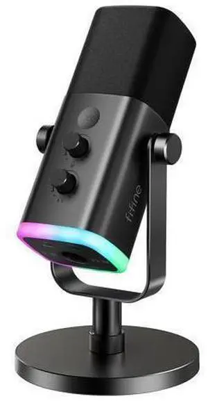 USB/XLR Dynamic Microphone for Podcast Recording, PC Computer Gaming Streaming Mic with RGB Light, Mute Button, Headphones Jack, Desktop Stand, Vocal Mic for Singing YouTube-AmpliGame AM8 USB/XLR Dynamic Microphone for Podcast Recording, PC Computer Gaming Streaming Mic with RGB Light, Mute Button, Headphones Jack, Desktop Stand, Vocal Mic for Singing YouTube-AmpliGame AM8