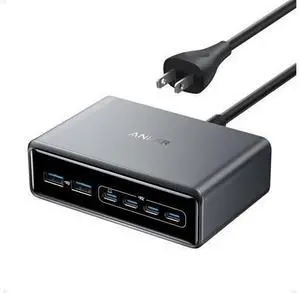 Prime Charger 200W 6-Port GaN Charging Station USB-C PD Fast Charging Desktop Charger Compatible with iPhone MacBook and More Prime Charger 200W 6-Port GaN Charging Station USB-C PD Fast Charging Desktop Charger Compatible with iPhone MacBook and More