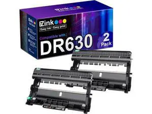 E-Z Ink (TM Compatible Drum Unit (Not Toner) Replacement DR630 DR 630 to Compatible with DCP-L2520DW DCP-L2540DW HL-L2300D HL-L2305W HL-L2320D HL-L2340DW HL-L2380DW HL-L2680W (2 Pack) E-Z Ink (TM Compatible Drum Unit (Not Toner) Replacement DR630 DR 630 to Compatible with DCP-L2520DW DCP-L2540DW HL-L2300D HL-L2305W HL-L2320D HL-L2340DW HL-L2380DW HL-L2680W (2 Pack)