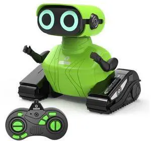 GILOBABY Remote Control Robot, 2.4GHz RC Robot Toy for Kids, with Shine Eyes, Flexible Head and Hands, 360 Degree Rotation, Idea Gift Toy for Babies Toddlers Kids Children - Green GILOBABY Remote Control Robot, 2.4GHz RC Robot Toy for Kids, with Shine Eyes, Flexible Head and Hands, 360 Degree Rotation, Idea Gift Toy for Babies Toddlers Kids Children - Green