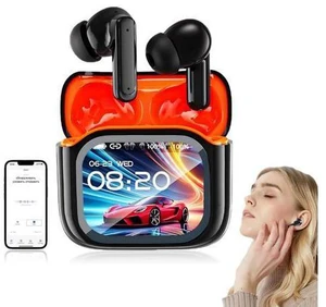 NE20 Earbuds, NE20 AI Translation Ear Buds Real Time, 140 Two-Way Language Translator Earphones, LCD Touch Screen, 48db Intelligent Noise Reduction,Hd Stereo Sound(Black) NE20 Earbuds, NE20 AI Translation Ear Buds Real Time, 140 Two-Way Language Translator Earphones, LCD Touch Screen, 48db Intelligent Noise Reduction,Hd Stereo Sound(Black)