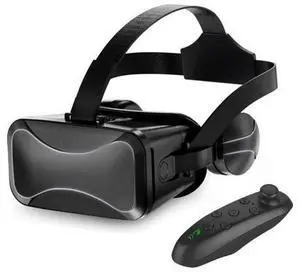SOEWIOU VR Headset with Remote, Immersive VR Goggles for Kids, 3D Virtual Reality Goggles Glasses for Kids and Adults for 3D Game and Videos SOEWIOU VR Headset with Remote, Immersive VR Goggles for Kids, 3D Virtual Reality Goggles Glasses for Kids and Adults for 3D Game and Videos