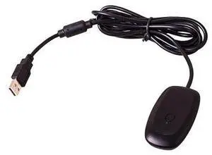Xbox 360 Wireless Receiver (Black) - USB 2.0 Game Adapter for PC Computer Gaming and Steam Platforms Compatible with Xbox 360 Controllers Xbox 360 Wireless Receiver (Black) - USB 2.0 Game Adapter for PC Computer Gaming and Steam Platforms Compatible with Xbox 360 Controllers
