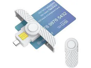Type C CAC Reader, DOD Military USB C Common Access CAC Card Reader, USB Smartfold Type C Smart Card Reader PIV CAC Reader Compatible with Windows, Mac OS CR331W Type C CAC Reader, DOD Military USB C Common Access CAC Card Reader, USB Smartfold Type C Smart Card Reader PIV CAC Reader Compatible with Windows, Mac OS CR331W