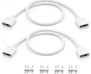 DIXSG 2-Pack 1-to-1 ARGB Extension Cable, White 5V 3-Pin Female to Female ARGB Addressable RGB Adapter Cable, ARGB LED Sync Cable for Extend PC Computer ARGB Fans Or ARGB LED Lights, 11.8 Inches DIXSG 2-Pack 1-to-1 ARGB Extension Cable, White 5V 3-Pin Female to Female ARGB Addressable RGB Adapter Cable, ARGB LED Sync Cable for Extend PC Computer ARGB Fans Or ARGB LED Lights, 11.8 Inches