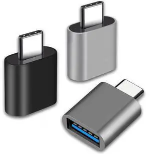 USB C to USB Adapter Type C Thunderbolt 4 OTG Converter USB C Male to USB 3.0 Female Adapter (3-Pack) for Apple MacBook Pro Mac Book iPad Galaxy S20-S23 and More (Black/Grey/Silver) USB C to USB Adapter Type C Thunderbolt 4 OTG Converter USB C Male to USB 3.0 Female Adapter (3-Pack) for Apple MacBook Pro Mac Book iPad Galaxy S20-S23 and More (Black/Grey/Silver)