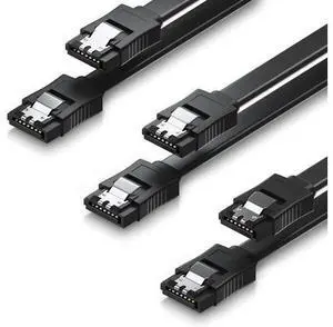 isptewhie SATA Cable III 3 Pack SATA Cable III 6Gbps Straight HDD SDD Data Cable with Locking Latch 15.7 Inch 40cm Compatible for SATA HDD SSD CD Driver CD Writer - Black isptewhie SATA Cable III 3 Pack SATA Cable III 6Gbps Straight HDD SDD Data Cable with Locking Latch 15.7 Inch 40cm Compatible for SATA HDD SSD CD Driver CD Writer - Black