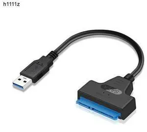SATA to USB 3.0 Cable Connector Up to 6G for 2.5 Inch External HDD SSD Hard Drive SATA 3 22 Pin Adapter USB 3.0 to Sata III Cord SATA to USB 3.0 Cable Connector Up to 6G for 2.5 Inch External HDD SSD Hard Drive SATA 3 22 Pin Adapter USB 3.0 to Sata III Cord