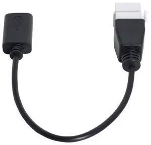 CY USB 2.0 Female to Female Extension Exteder Coupler Cable with Keystone Panel Mount Holes 20cm CY USB 2.0 Female to Female Extension Exteder Coupler Cable with Keystone Panel Mount Holes 20cm