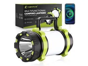 Rechargeable Flashlight, 6 Modes Camping Flashlight LED Camping Lantern for Power Outage, Flashlight for Home, Emergency, Green Rechargeable Flashlight, 6 Modes Camping Flashlight LED Camping Lantern for Power Outage, Flashlight for Home, Emergency, Green