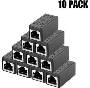 DIXSG (5Pack, Black) RJ45 Coupler Female to Female Ethernet Coupler in-Line Coupler for Cat7 Cat6 Cat5 Cat5e Ethernet Cable Extender Adapter 10 Packs DIXSG (5Pack, Black) RJ45 Coupler Female to Female Ethernet Coupler in-Line Coupler for Cat7 Cat6 Cat5 Cat5e Ethernet Cable Extender Adapter 10 Packs