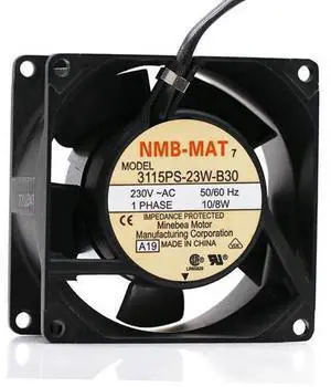 NMB-MAT 80mm 8cm AC Fan 3115PS-23W-B30 8038 230V High Temperature Resistant Aluminum Frame Cabinets Cooling Fan NMB-MAT 80mm 8cm AC Fan 3115PS-23W-B30 8038 230V High Temperature Resistant Aluminum Frame Cabinets Cooling Fan