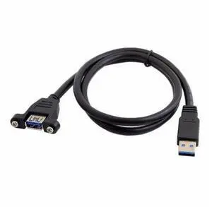 80cm USB 3.0 A Type Male to Female Extension Cable with Panel Mount screws 80cm USB 3.0 A Type Male to Female Extension Cable with Panel Mount screws