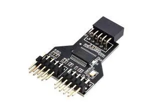Motherboard 9pin USB 2.0 Header 1 to 2 Female Extension HUB Connector Adapter Port Multilier Motherboard 9pin USB 2.0 Header 1 to 2 Female Extension HUB Connector Adapter Port Multilier