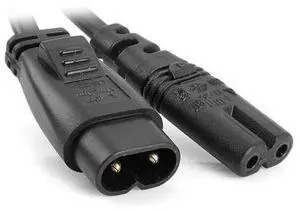 IEC 60320 C8 Plug to C7 Receptacle Male to Female Extension Power Supply Main Adapter Cable 30cm IEC 60320 C8 Plug to C7 Receptacle Male to Female Extension Power Supply Main Adapter Cable 30cm