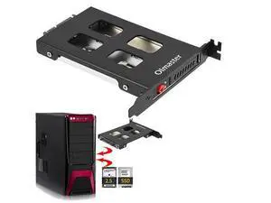 Oimaster Pci Mobile Rack Enclosure Hard Disk Drive Case Box For 2.5 Inch Sata Sdd Hdd Adapter Oimaster Pci Mobile Rack Enclosure Hard Disk Drive Case Box For 2.5 Inch Sata Sdd Hdd Adapter